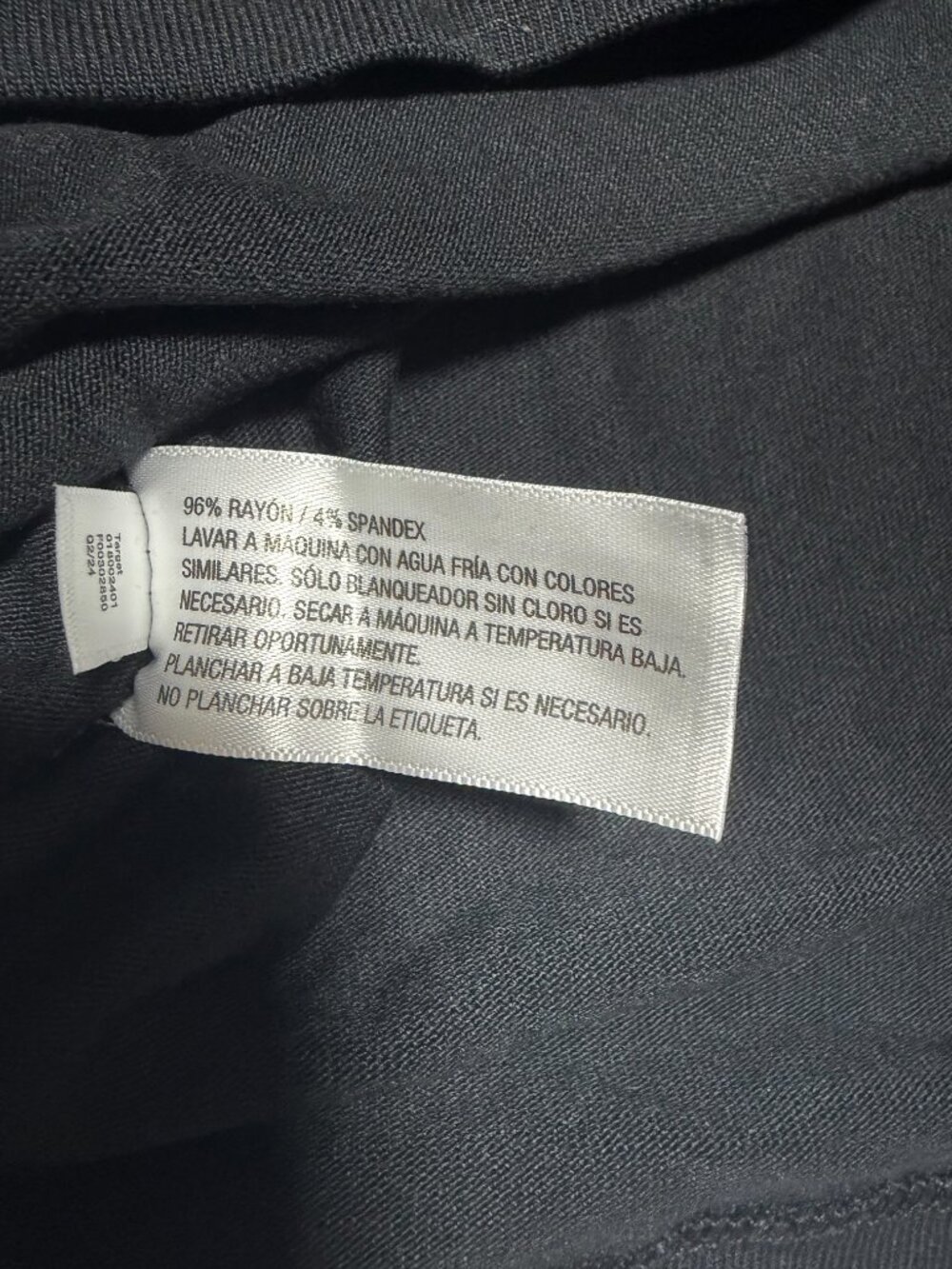 A New Day Womens Large Black Rayon Stretch Crew Neck Short Sleeve T Shirt NWT - Picture 5 of 5